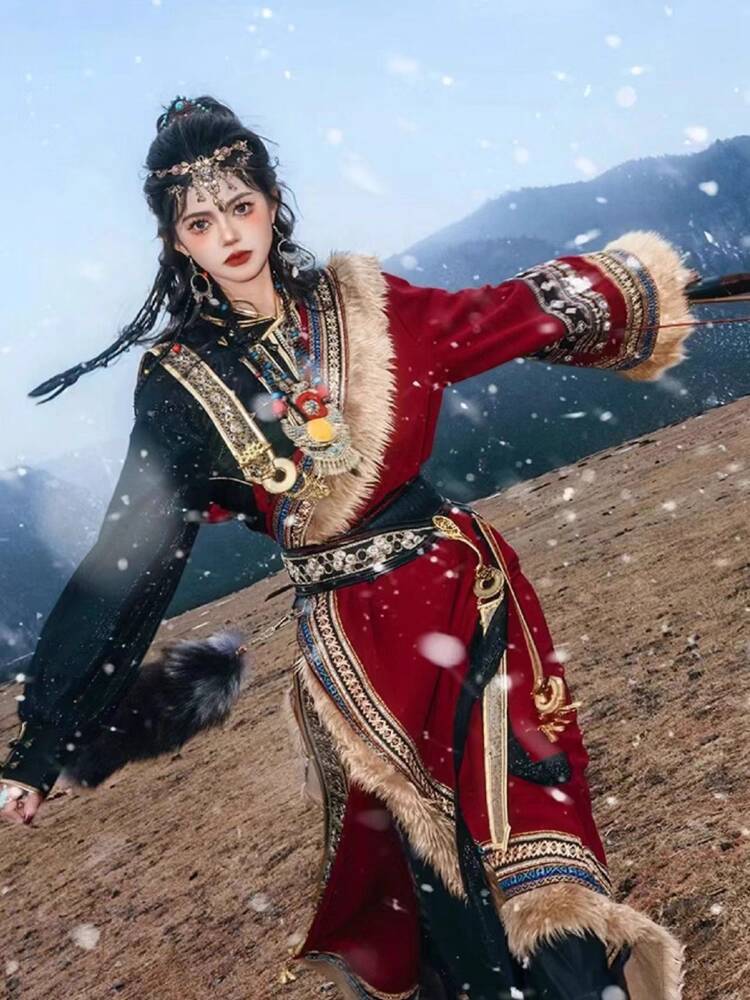 Photography Style - New Tibetan robe Tibet brigade shot