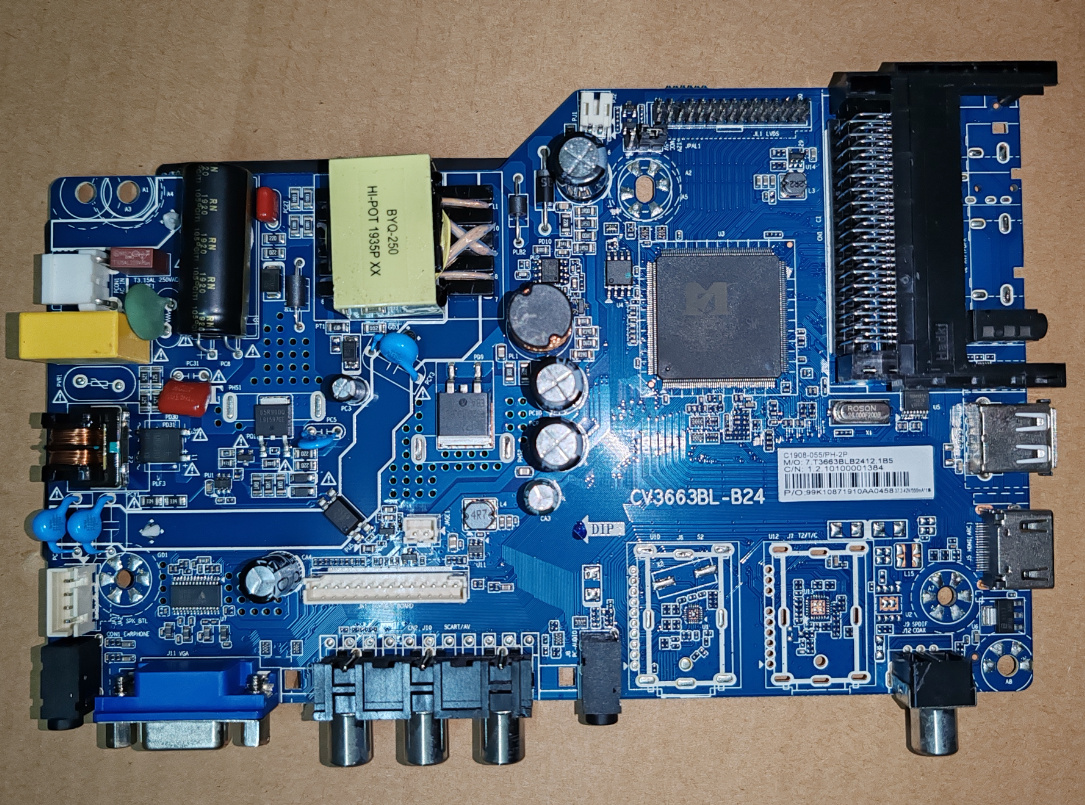 Photography Quiz - CV3663BL-B24 Three in one TV motherboard,