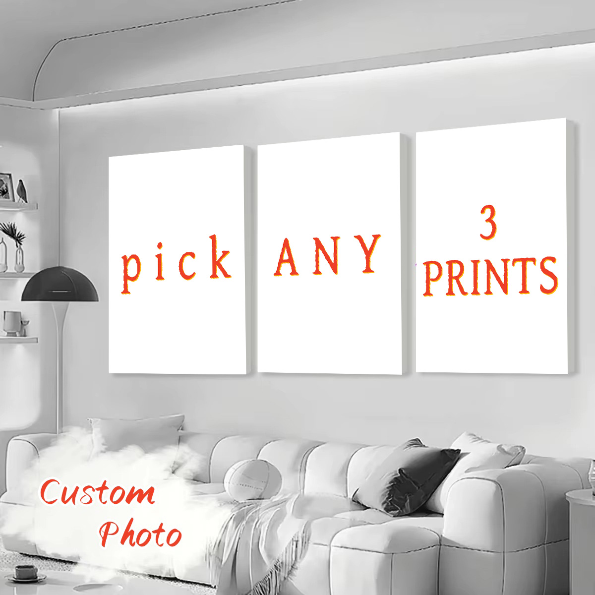 Photography Life - 3pcs/set Custom Canvas Printing Personalized Photo