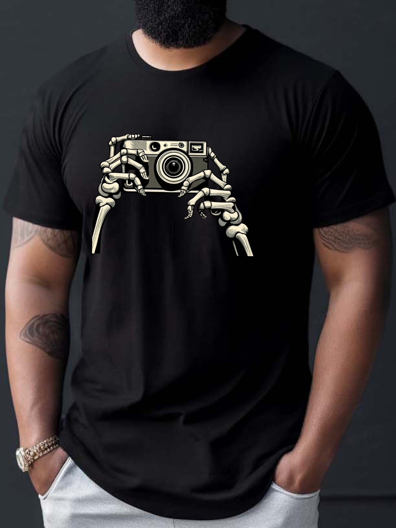 Photography Graphic Design - Men'S Vintage Camera Graphic T-Shirt -Soft