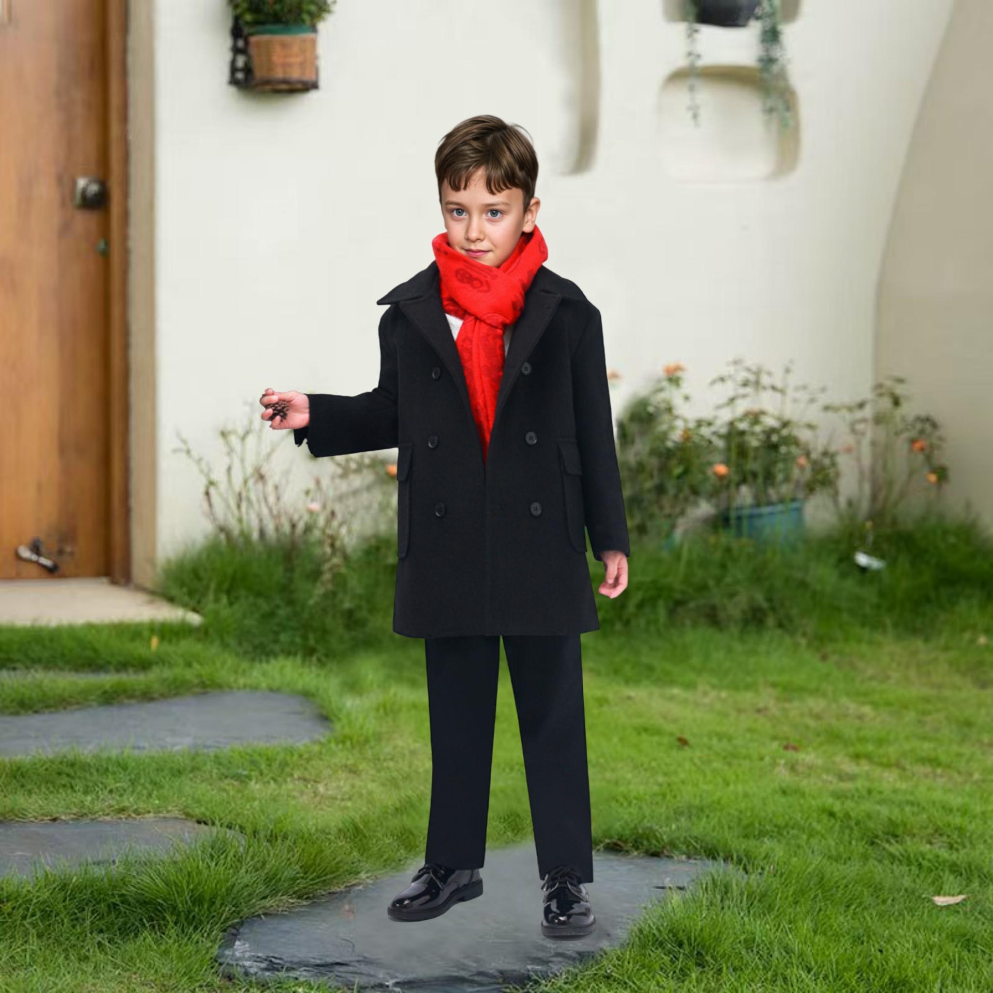 Photography Jacket - Boys Girls Windproof Outdoor Long Jacket