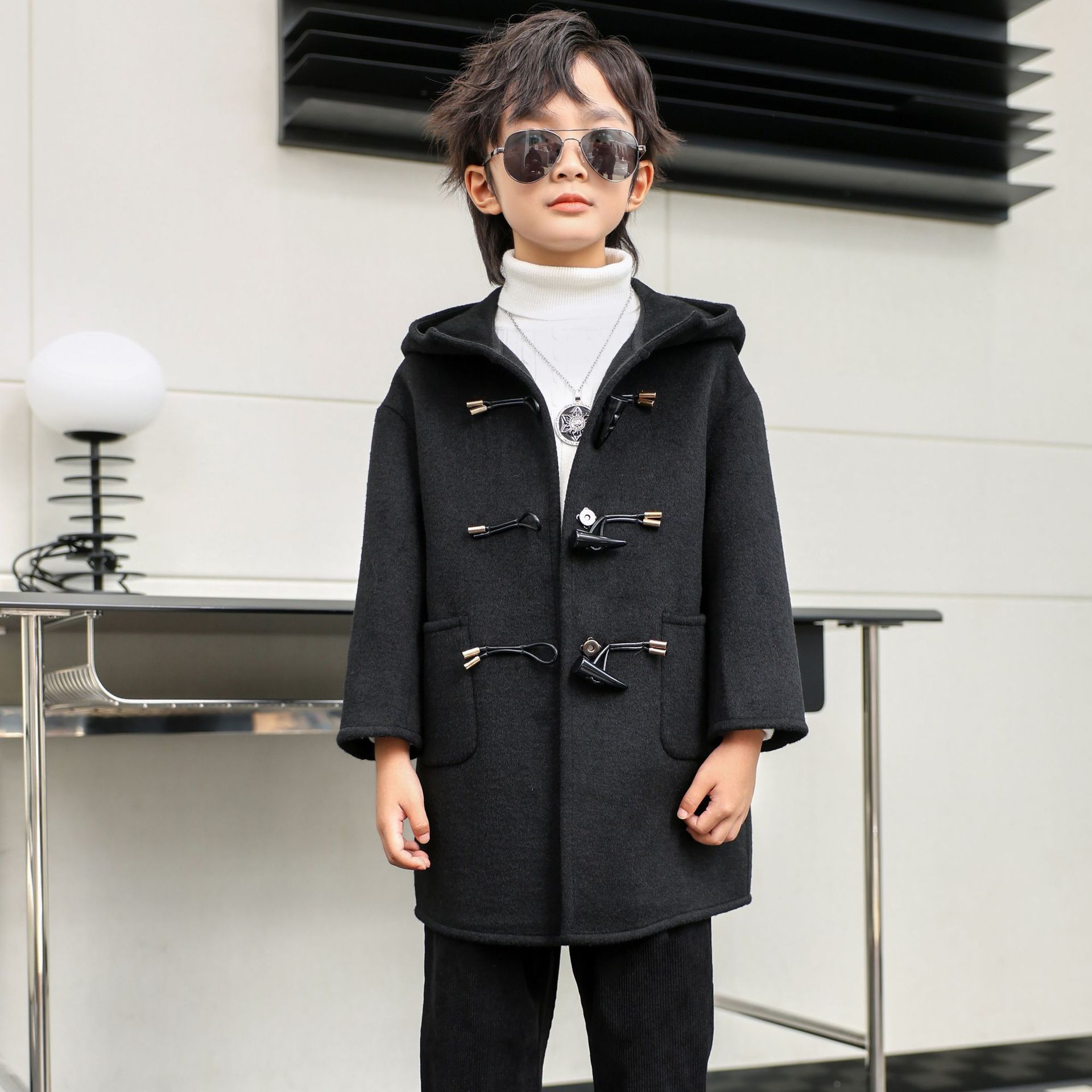 Children Winter Red Green Wool - Photography Jacket のレビューと価格