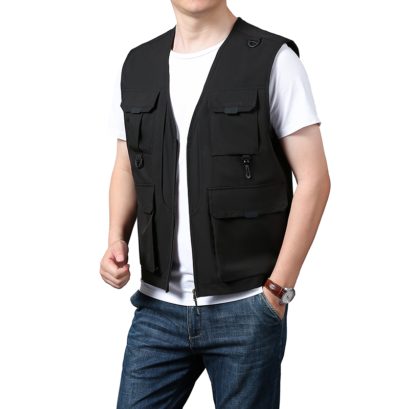 6xl Big Size Multi-Pocket Vest - Photography Jacket のレビューと価格