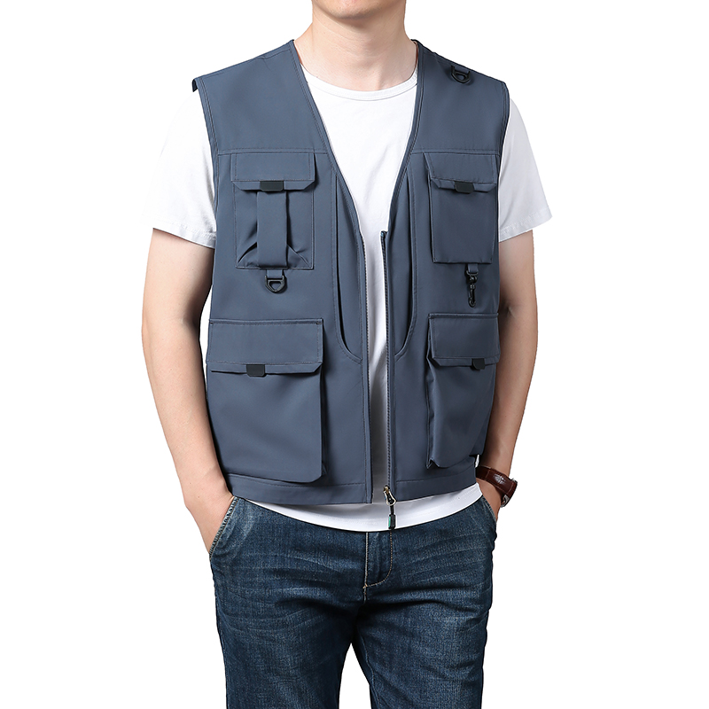 6xl Big Size Multi-Pocket Vest - Photography Jacket のレビューと価格