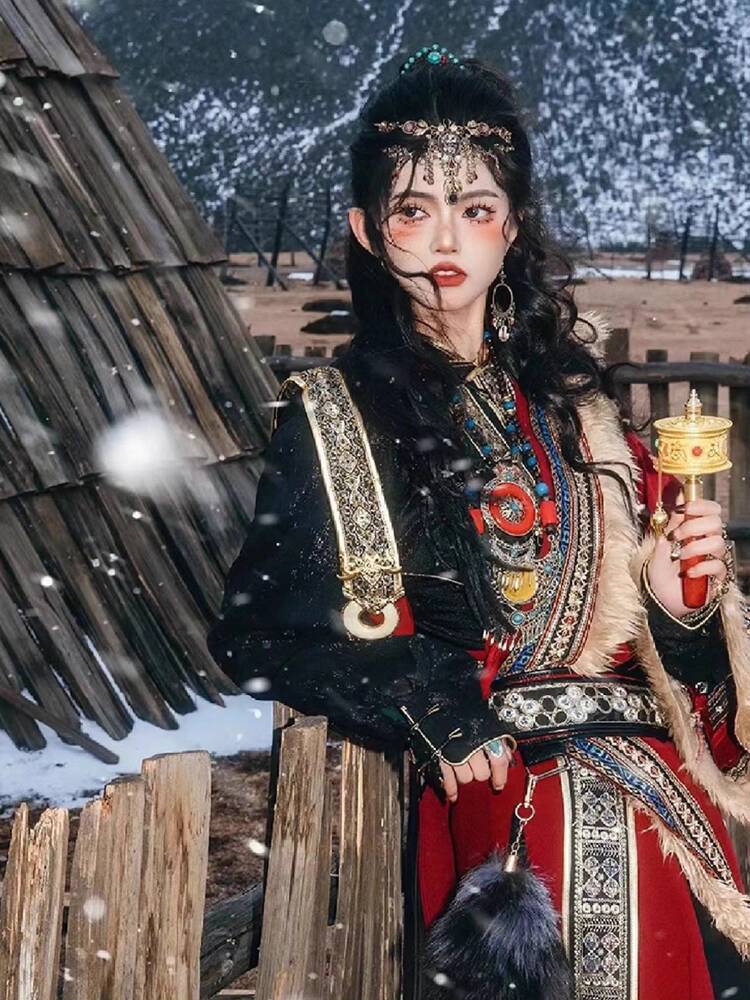 New Tibetan robe Tibet brigade - Photography Style のレビューと価格