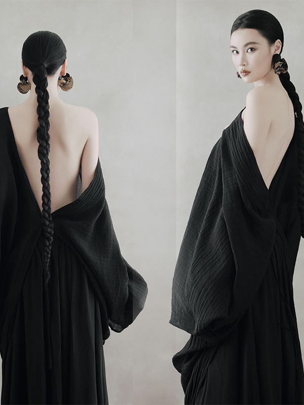 Black Backless Dress Women's R - Photography Zen のレビューと価格
