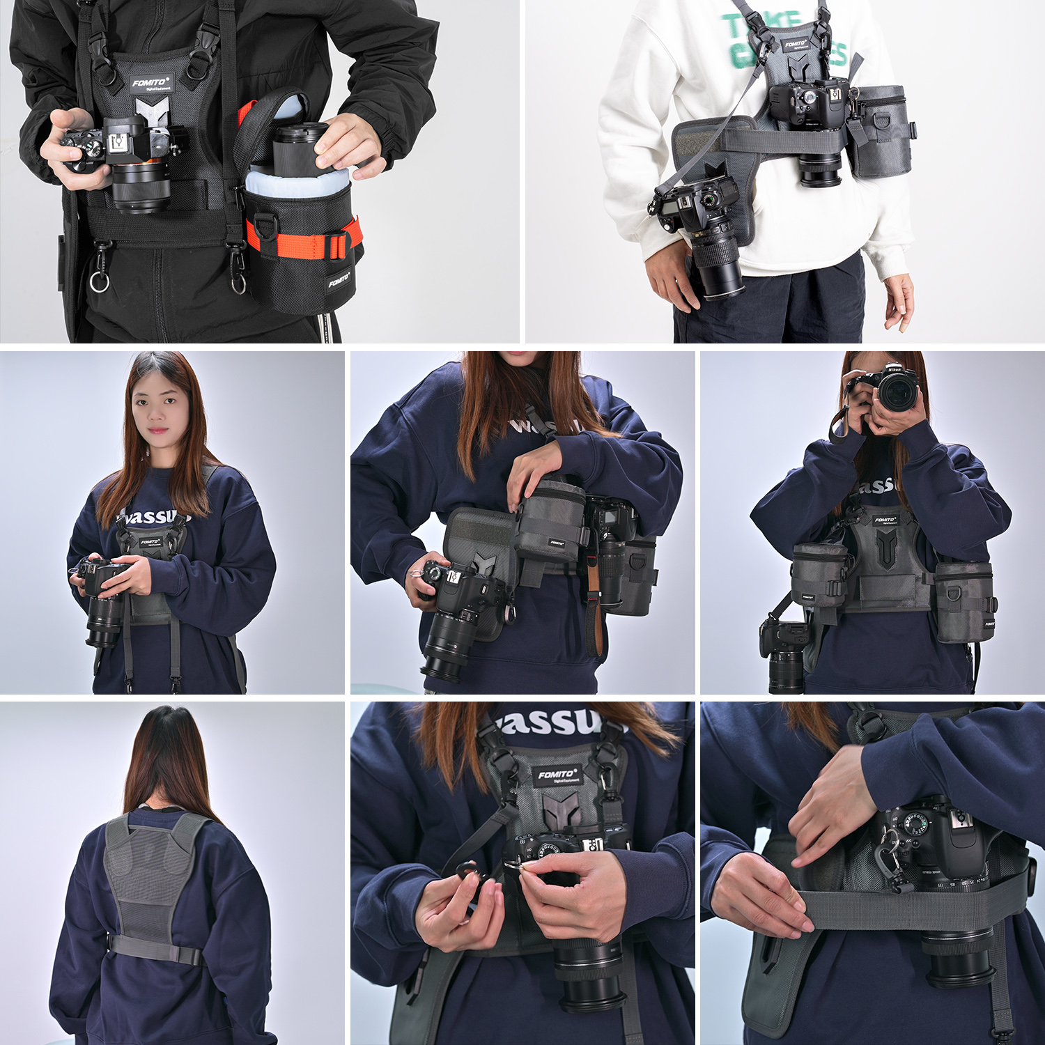 FOMITO Dual Camera Harness Mul - Photography Zone System のレビューと価格