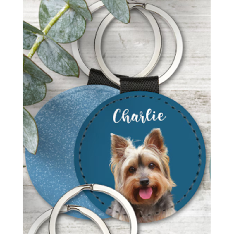 Custom Pet Photo Keychain Pers - Photography Style のレビューと価格