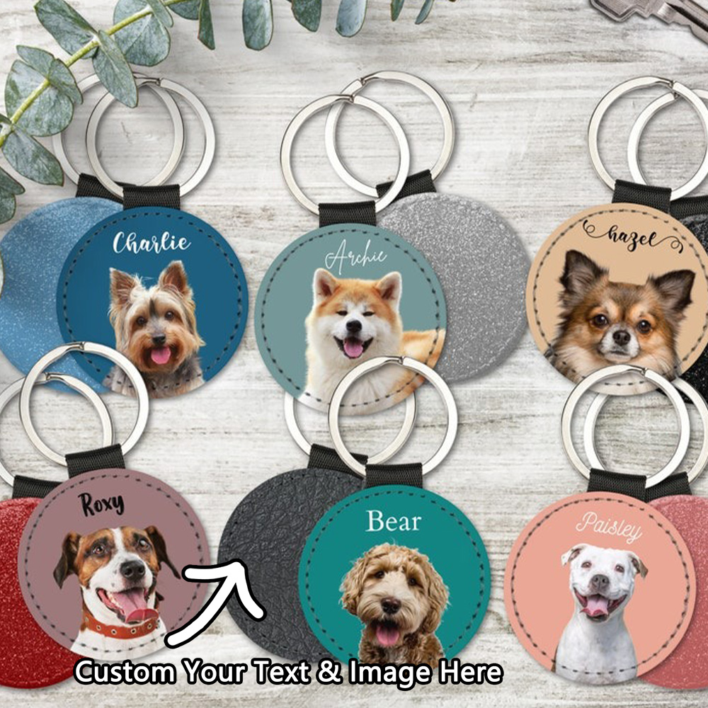 Custom Pet Photo Keychain Pers - Photography Style のレビューと価格