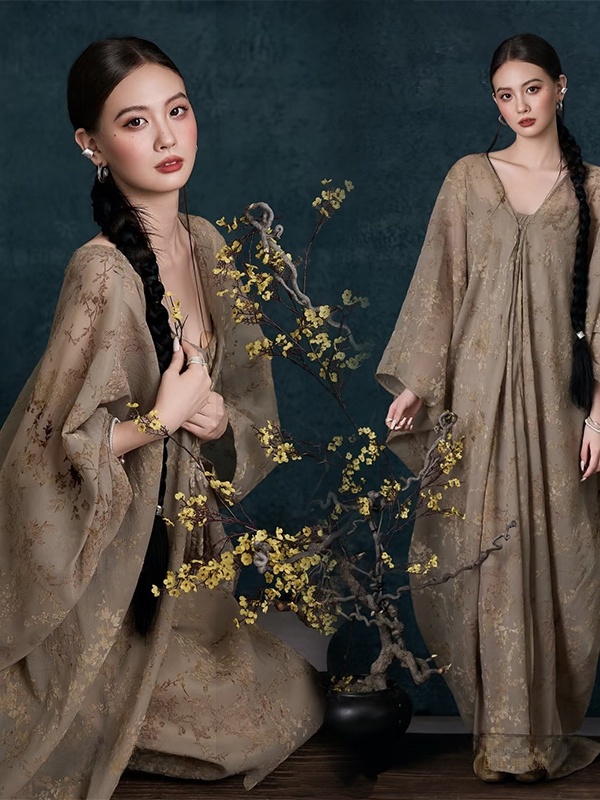 New Vintage Oil Painting Dress - Photography Zen のレビューと価格
