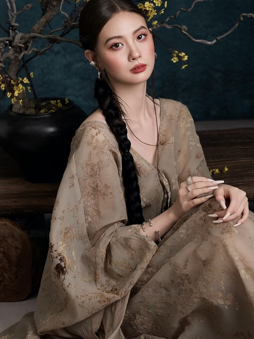 New Vintage Oil Painting Dress - Photography Zen のレビューと価格