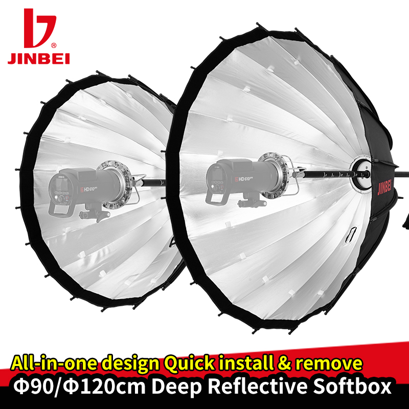 JINBEI 120cm Deep Reflective P - Photography Umbrella Diffuser のレビューと価格