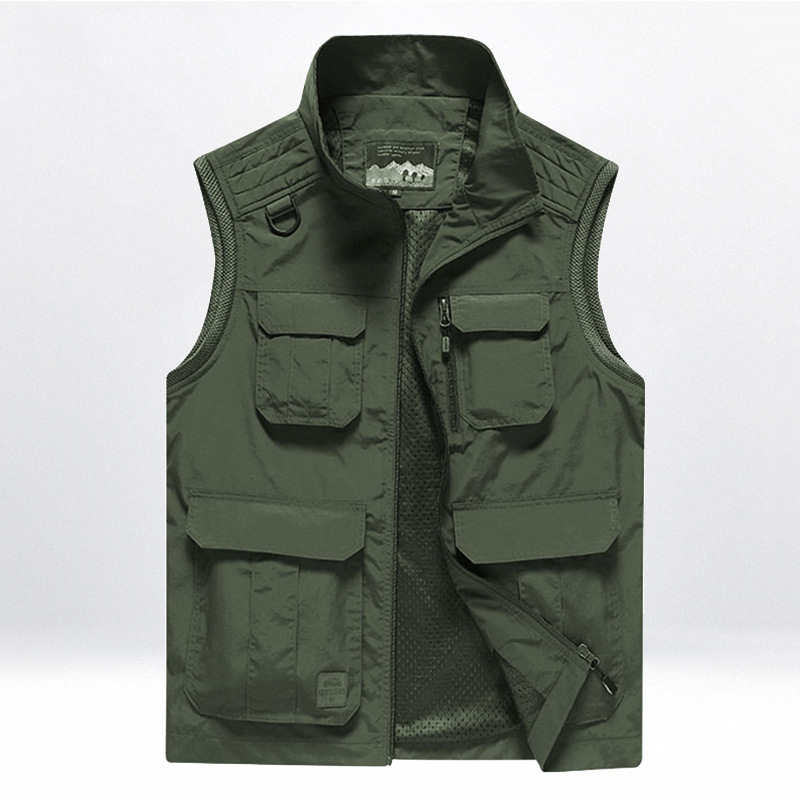 Summer Men Outdoor Cargo Vests - Photography Jacket のレビューと価格
