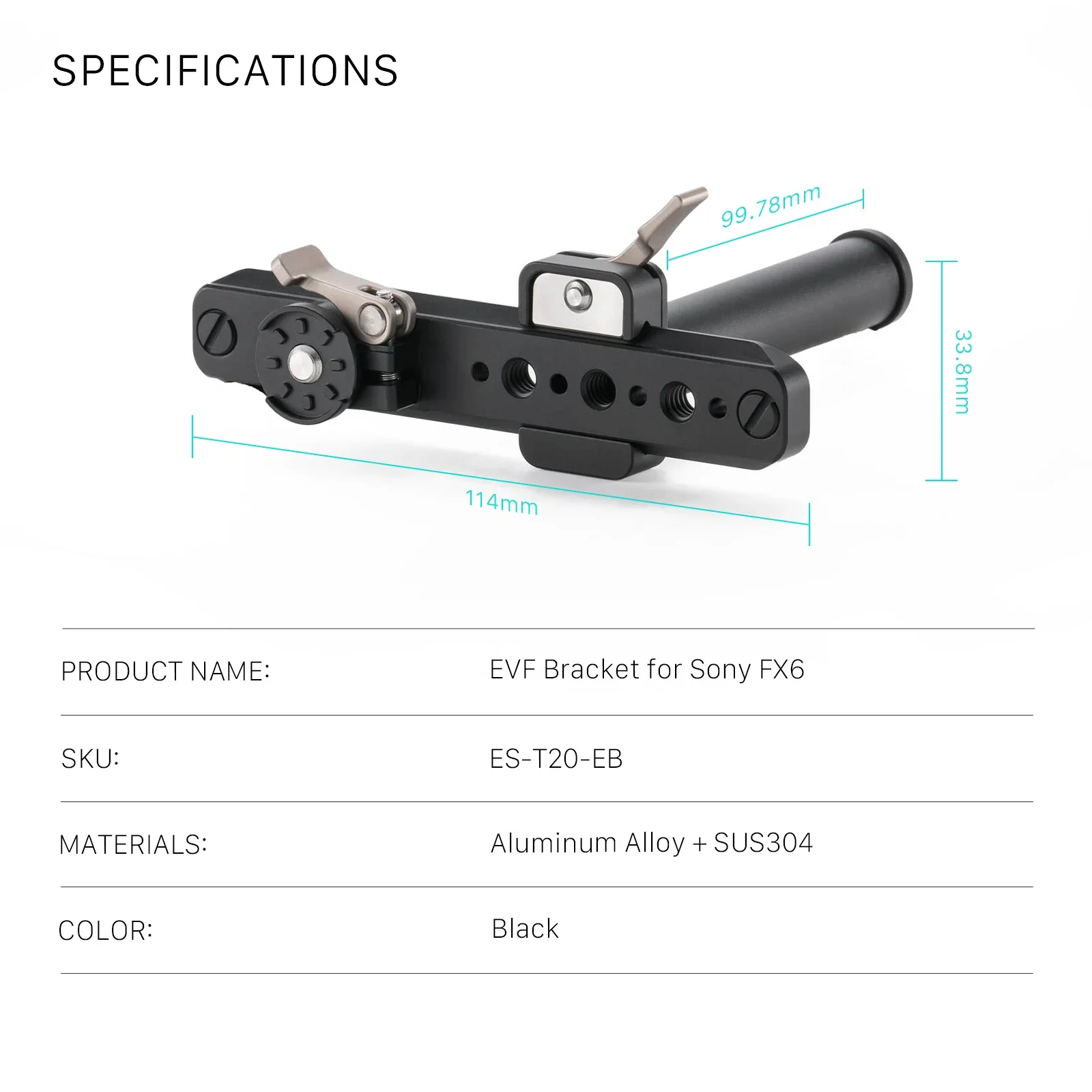 TILTA ES-T20-EB EVF Bracket fo - Camera Cage Baseplate のレビューと価格