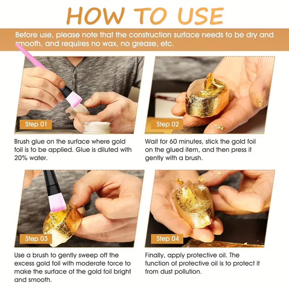 100ML/200ML Golden Foil Adhesi - Photography Techniques のレビューと価格