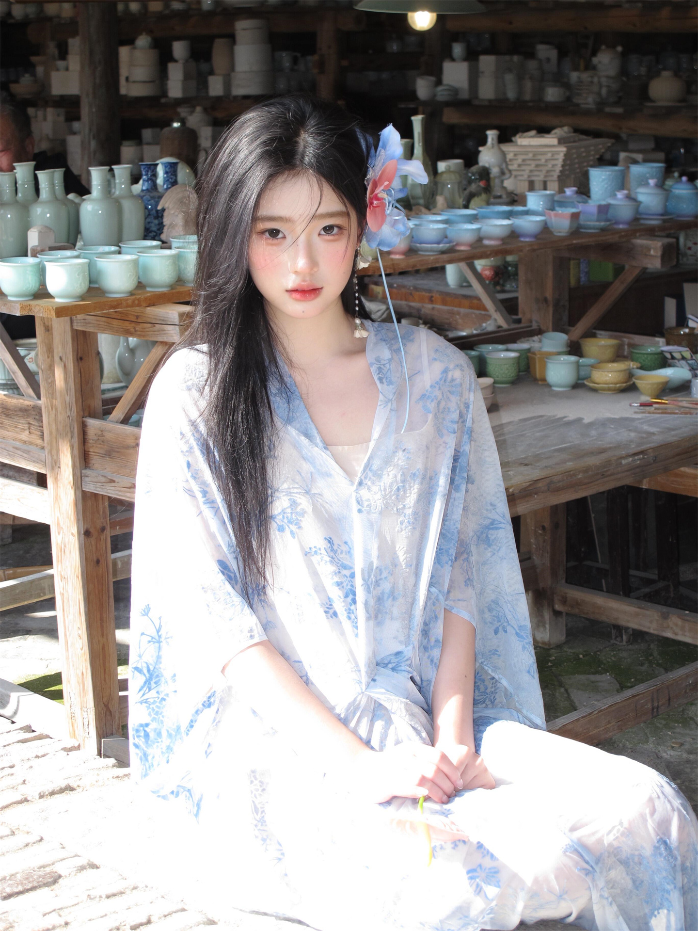 New Blue Dress Chinese Style P - Photography Zen のレビューと価格