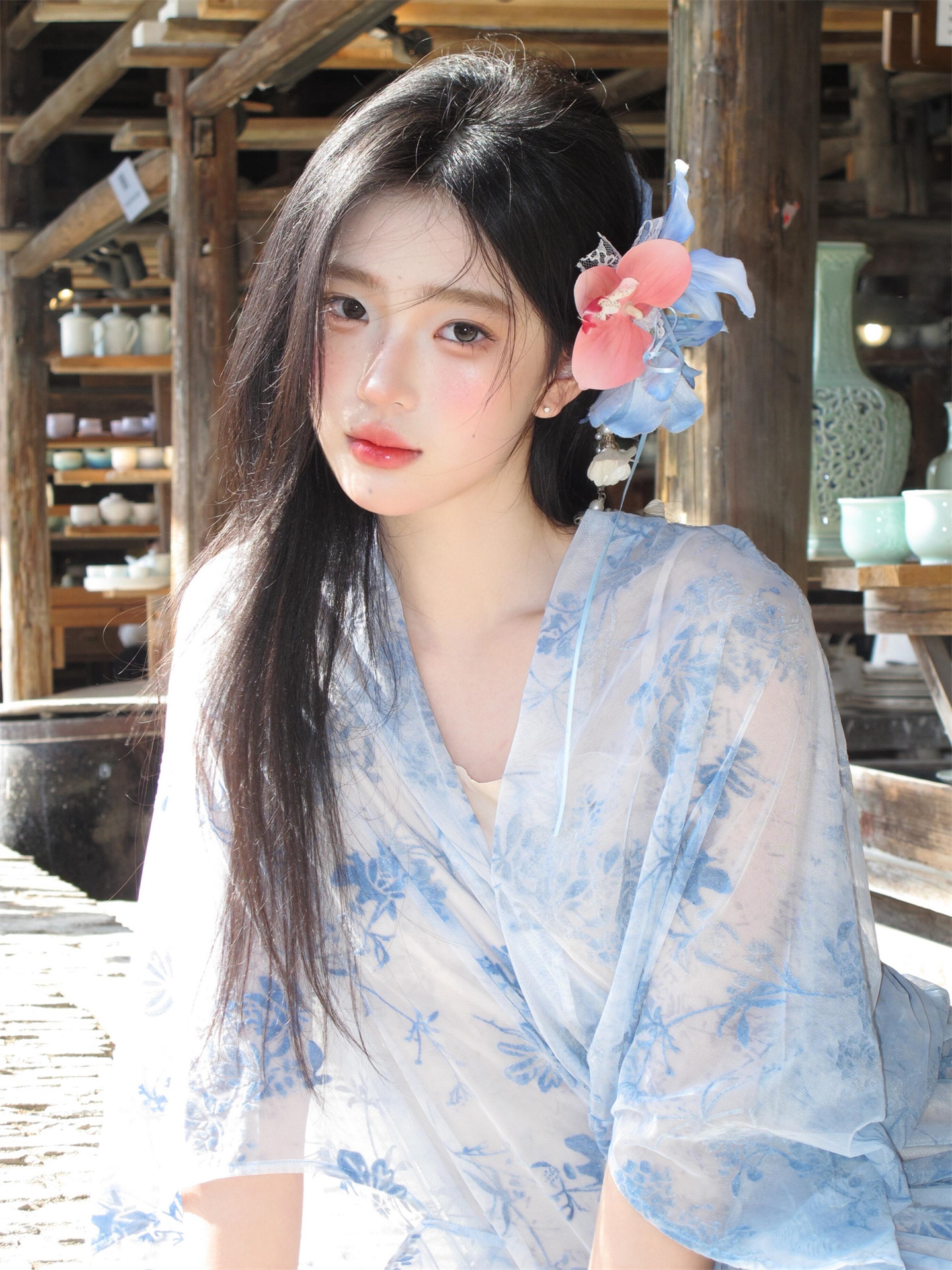 New Blue Dress Chinese Style P - Photography Zen のレビューと価格