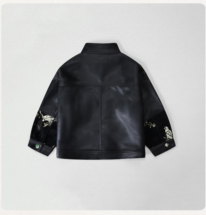 Gentleman Kids Embroidery Moto - Photography Jacket のレビューと価格