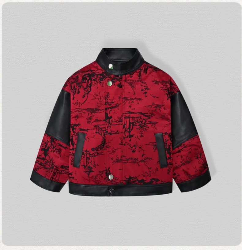 Gentleman Kids Embroidery Moto - Photography Jacket のレビューと価格