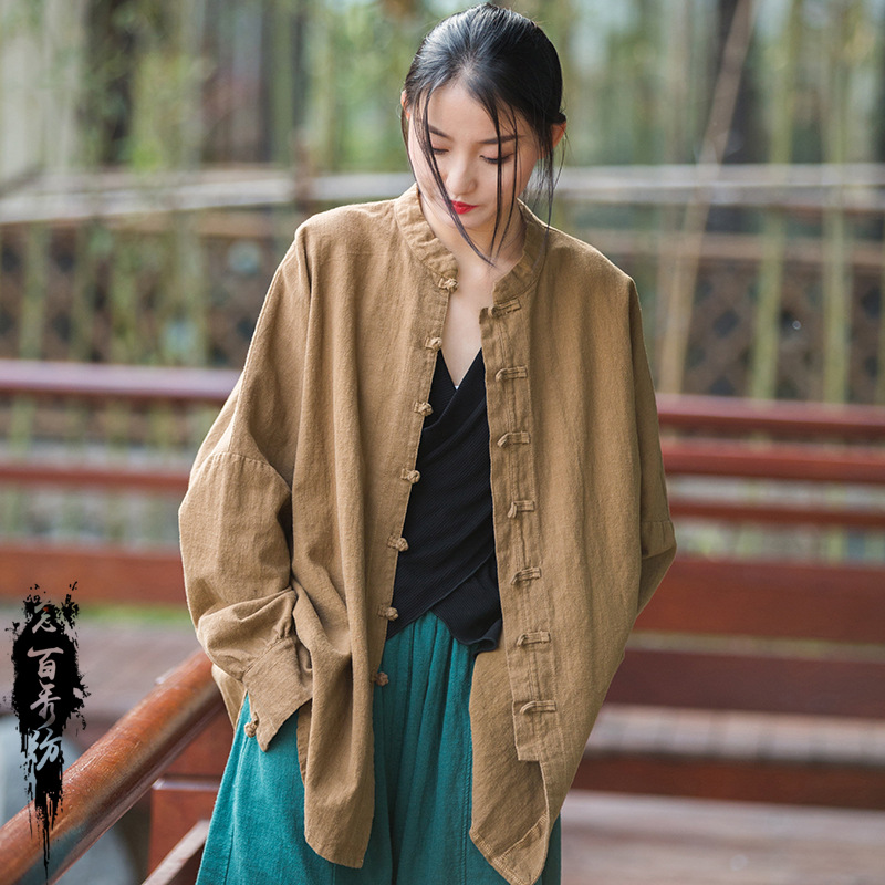 Autumn Winter Cotton Linen Wom - Photography Jacket のレビューと価格