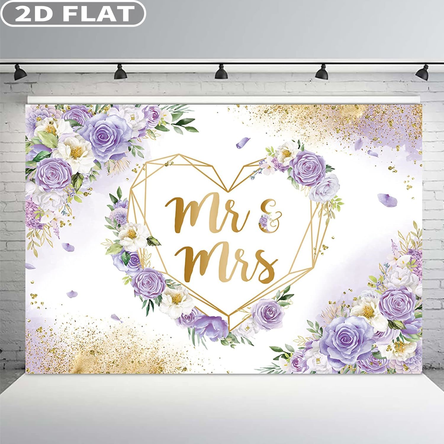 2D FLAT 1pc 7x5ft/6x8ft Mr & M - Photography Studio のレビューと価格