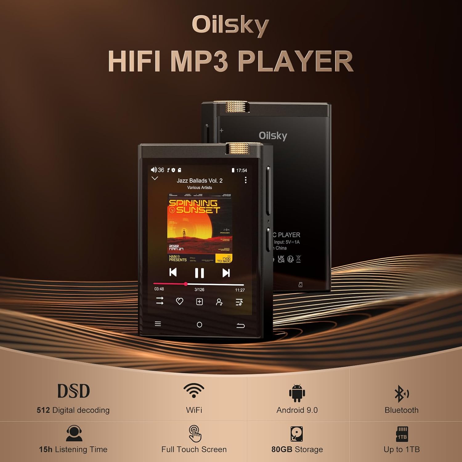 Hi-Fi MP3 Player with Bluetoot - Photography History のレビューと価格