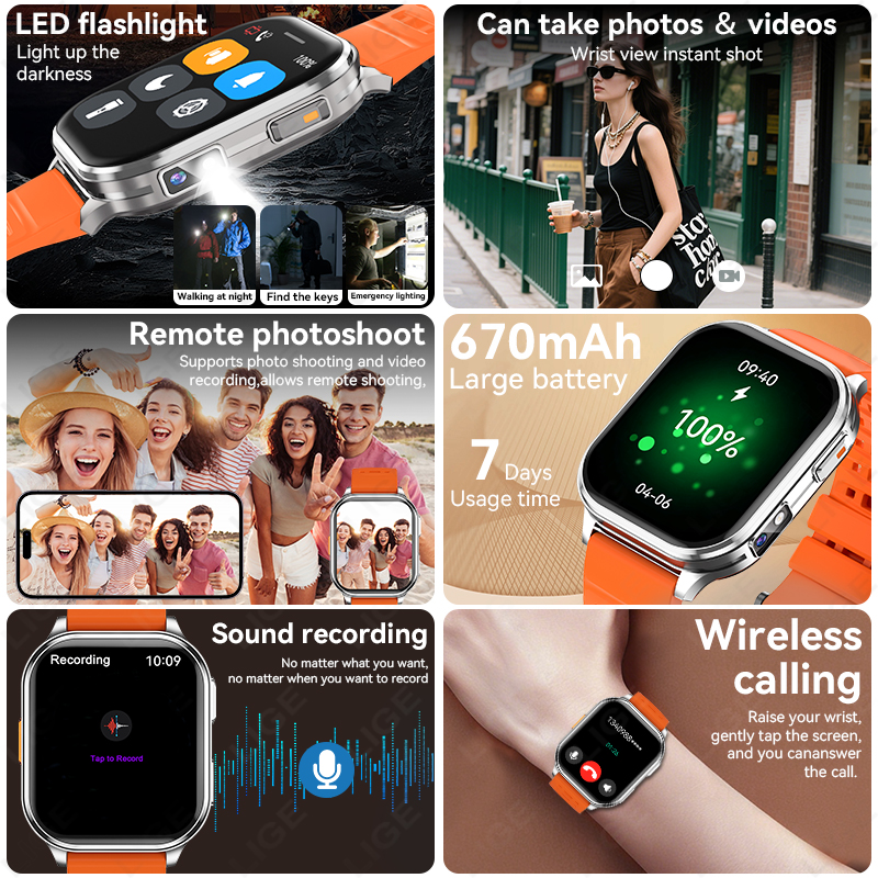 LIGE 2026 Camera Smart Watch M - Photography History のレビューと価格