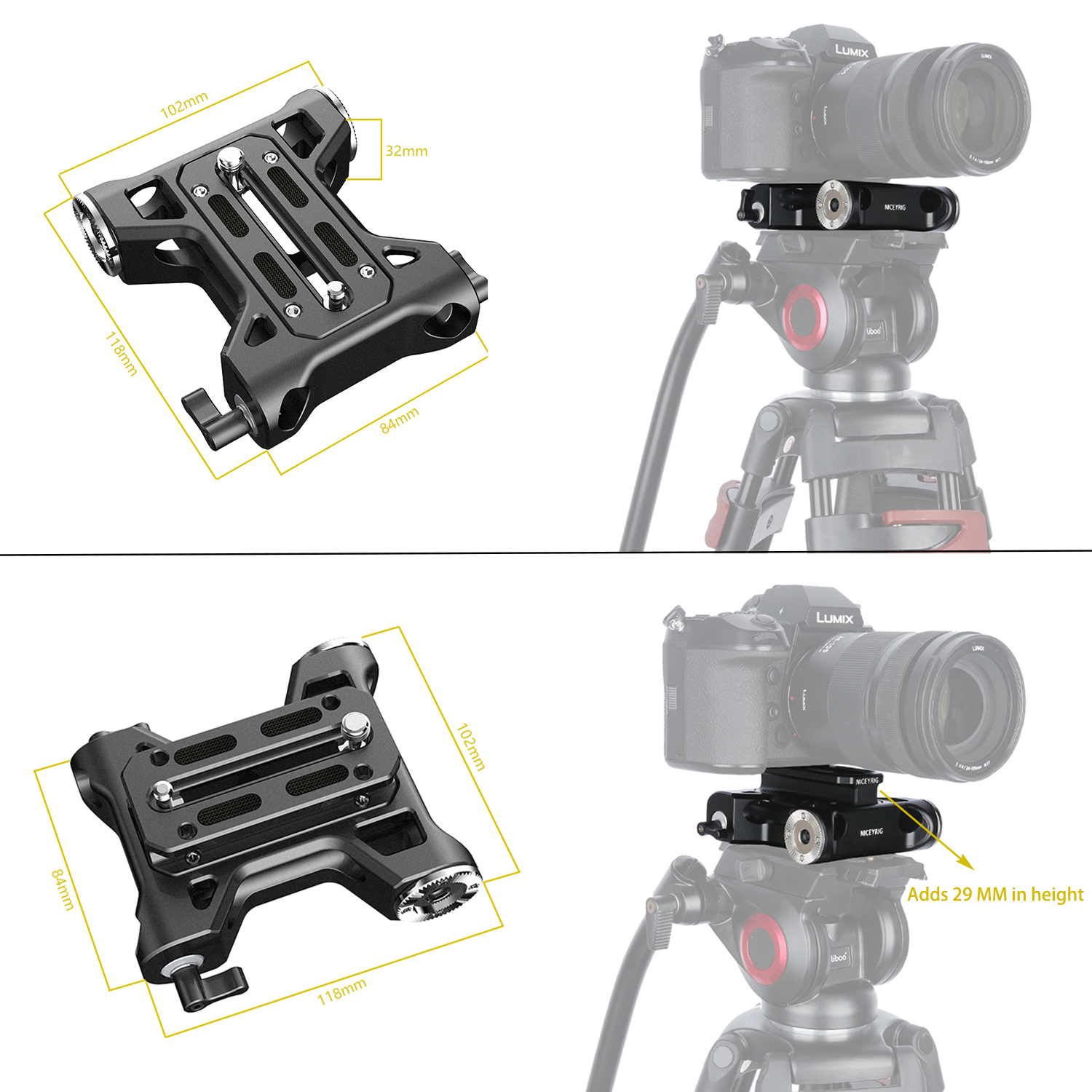 NICEYRIG Camera Baseplate with - Camera Cage Baseplate のレビューと価格