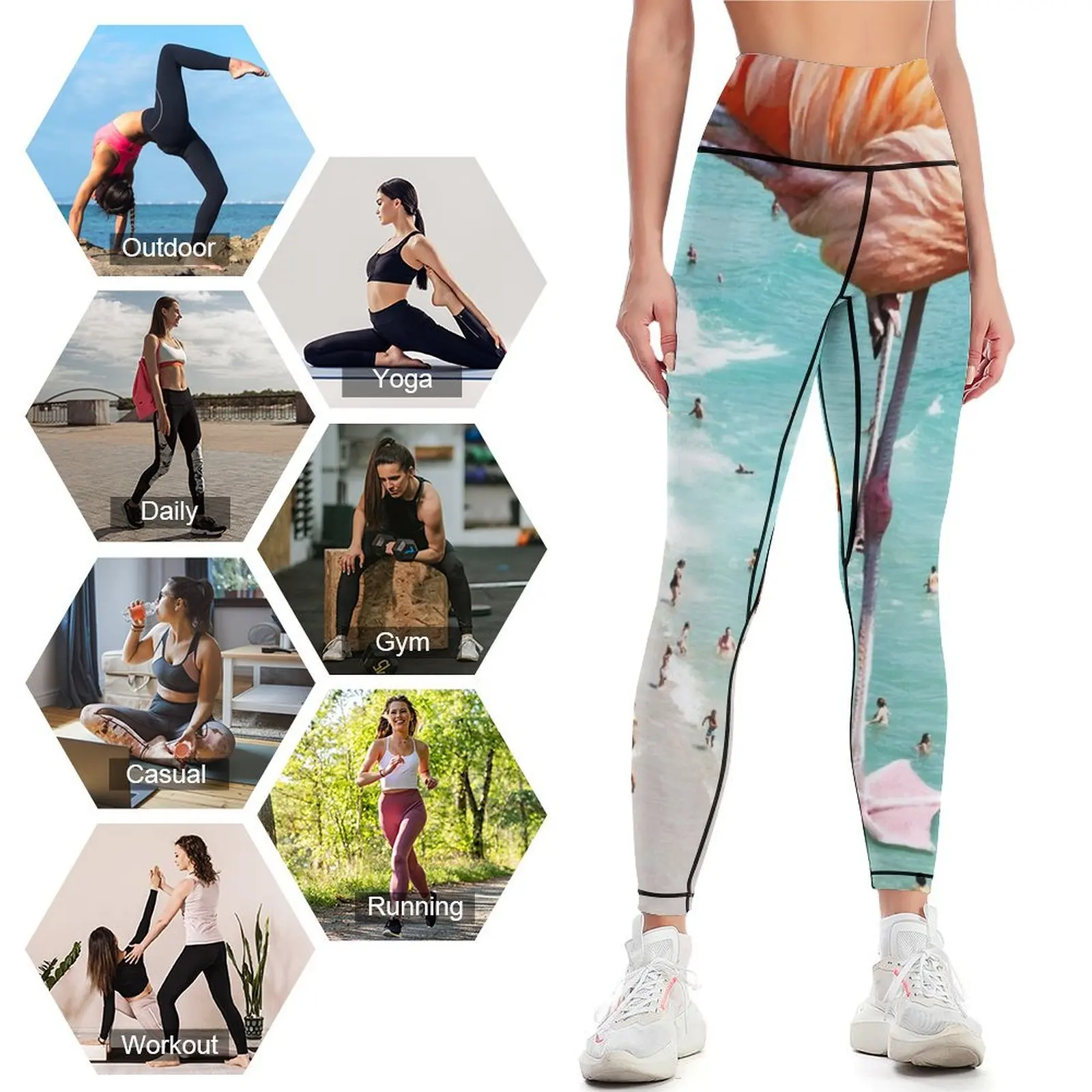 Flamingos on the Beach, Wildli - Photography Yoga のレビューと価格