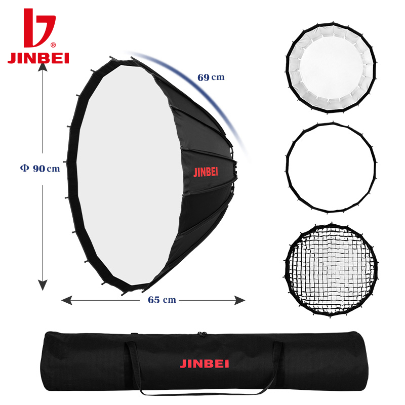 JINBEI 90cm Deep Reflective Pa - Photography Umbrella Diffuser のレビューと価格