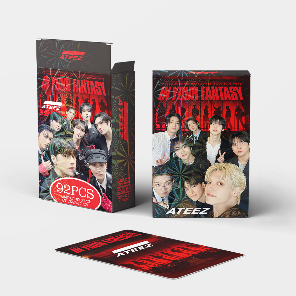 92pcs Kpop ATEEZ  Lomo Cards a - Photography History のレビューと価格